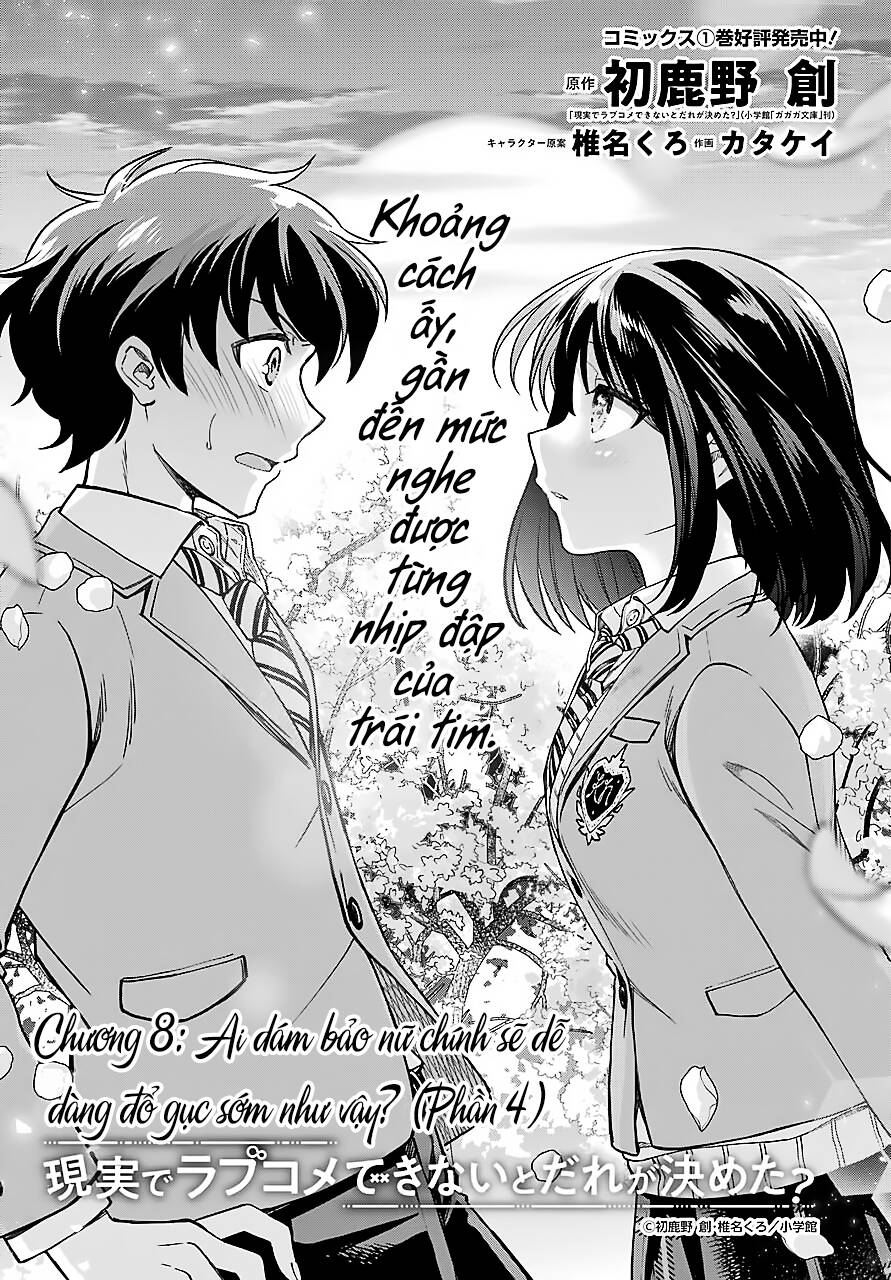 Ai Dám Bảo Tôi Không Thể Tạo Nên Một Câu Chuyện Hài Lãng Mạn Ngoài Đời Thực? Chap 8 - Next Chap 9