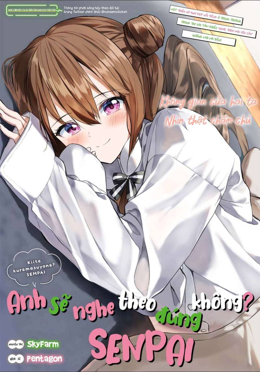 Anh Sẽ Nghe Lời Em Chứ? Senpai Chap 9 - Next Chap 10