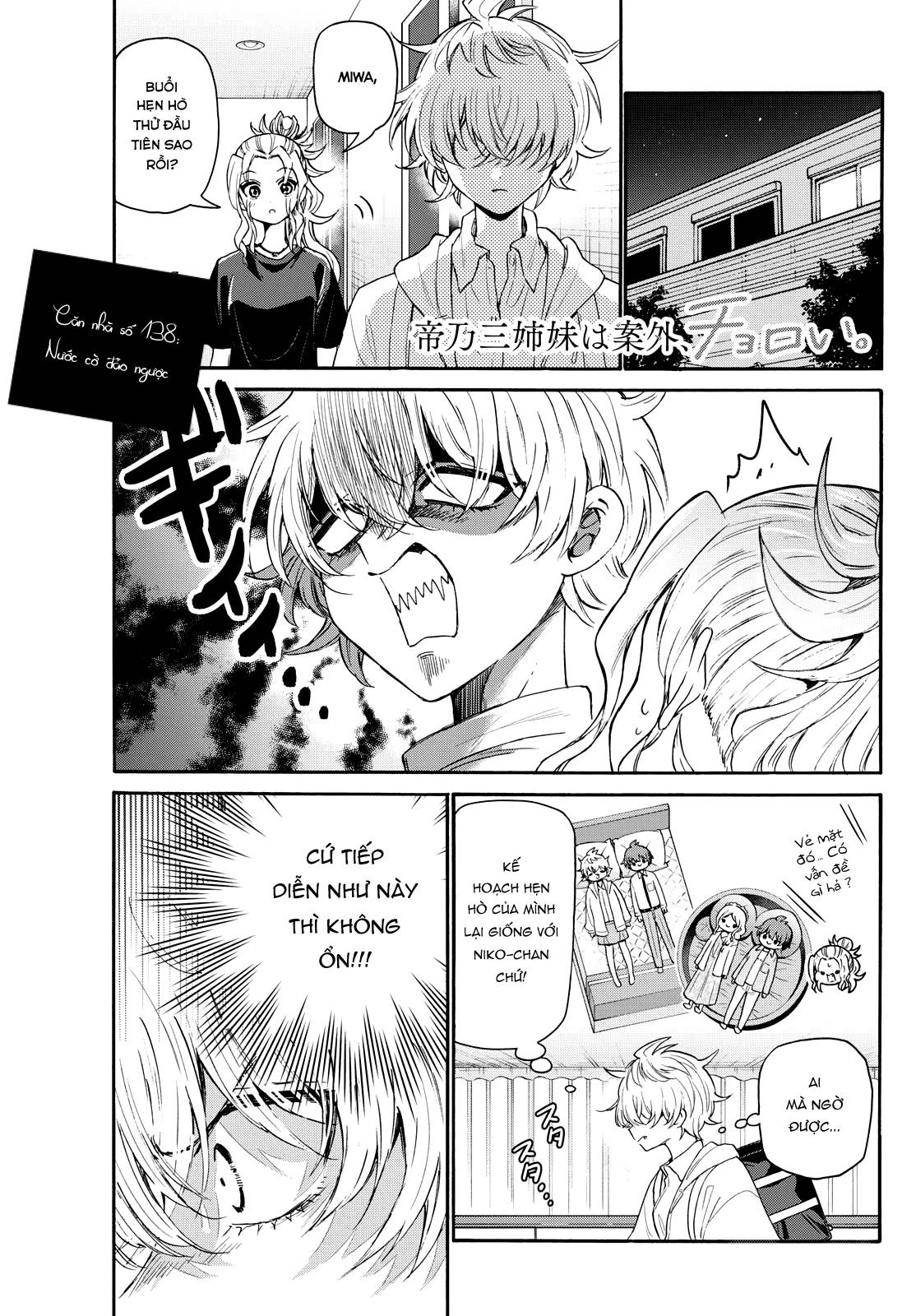Ba Chị Em Nhà Mikadono Dễ Đối Phó Thật Đấy Chap 138 - Next Chap 139