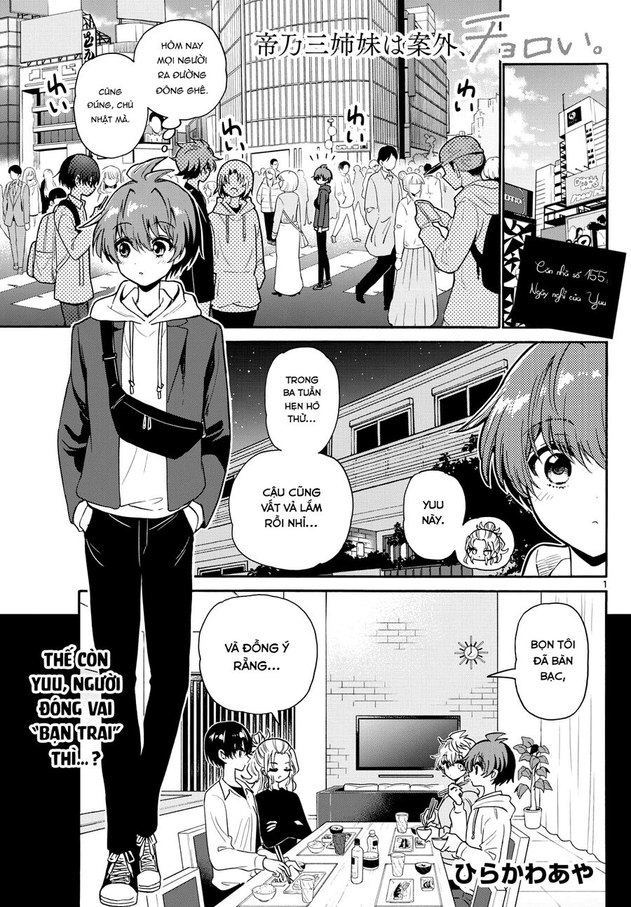 Ba Chị Em Nhà Mikadono Dễ Đối Phó Thật Đấy Chap 155 - Next Chap 156