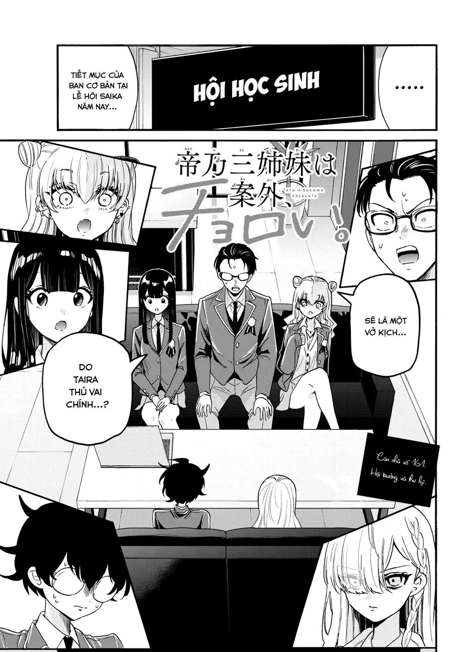 Ba Chị Em Nhà Mikadono Dễ Đối Phó Thật Đấy Chap 161 - Next Chap 162