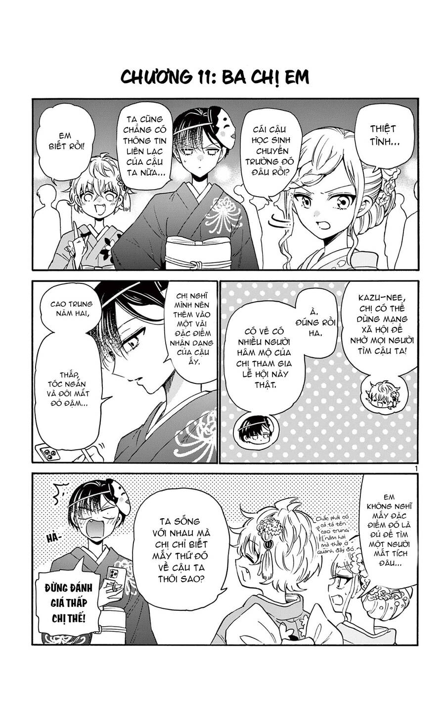 Ba Chị Em Nhà Mikadono Dễ Đối Phó Thật Đấy Chap 165 - Next Chap 166