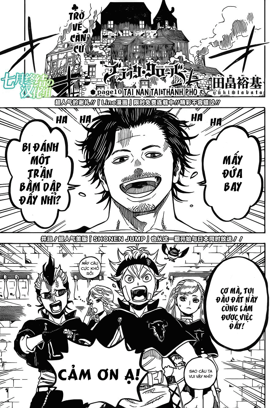 Black Clover - Thế Giới Phép Thuật Chap 10 - Next Chap 11