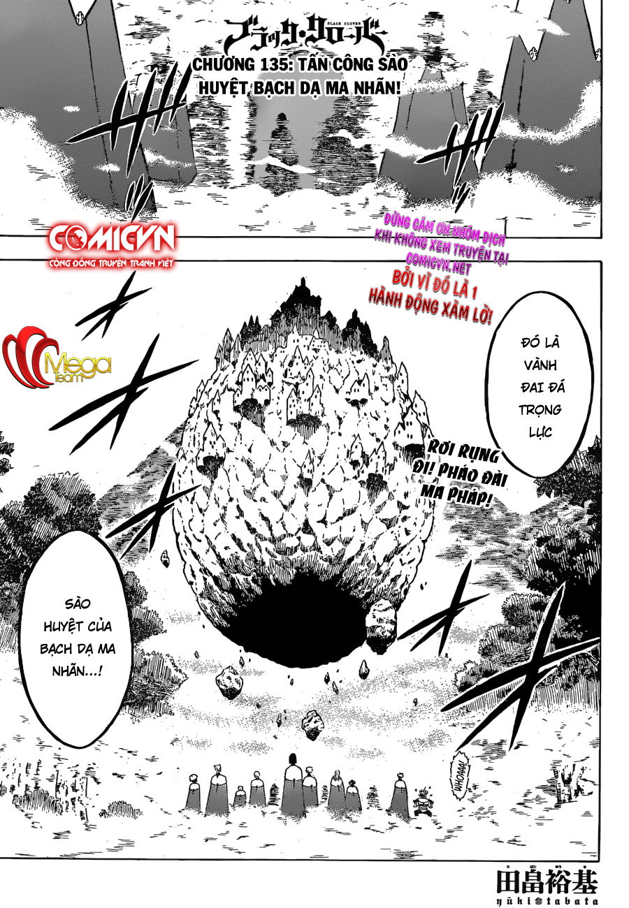 Black Clover - Thế Giới Phép Thuật Chap 135 - Next Chap 136