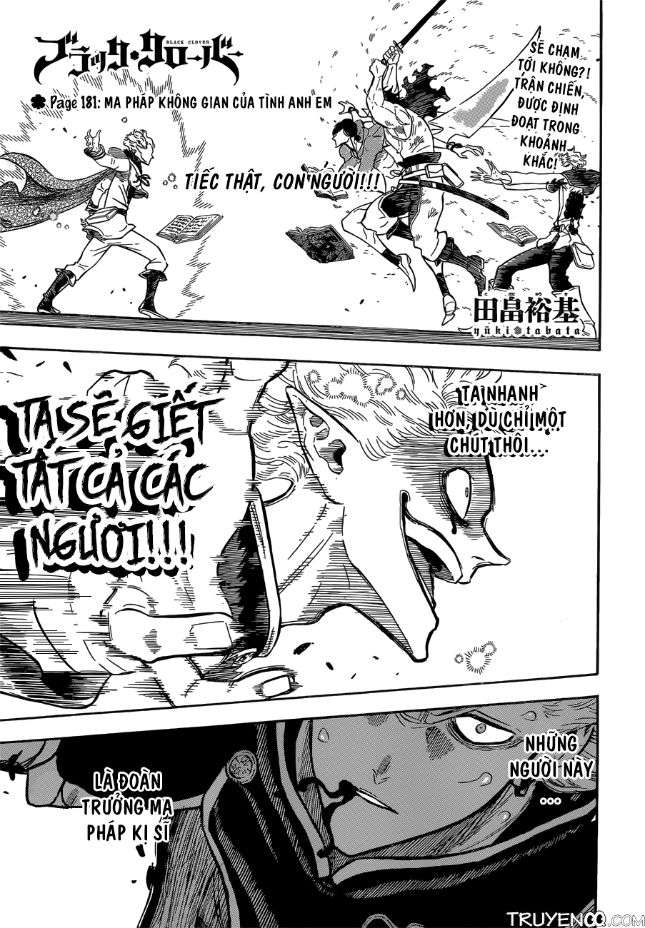 Black Clover - Thế Giới Phép Thuật Chap 181 - Next Chap 182