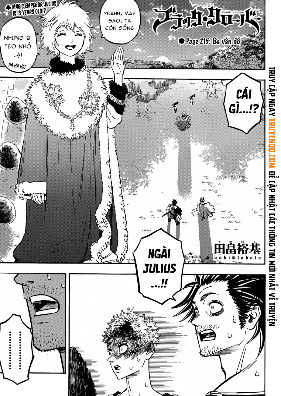 Black Clover - Thế Giới Phép Thuật Chap 215 - Next Chap 216