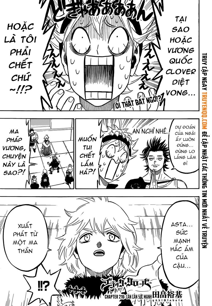 Black Clover - Thế Giới Phép Thuật Chap 216 - Next Chap 217