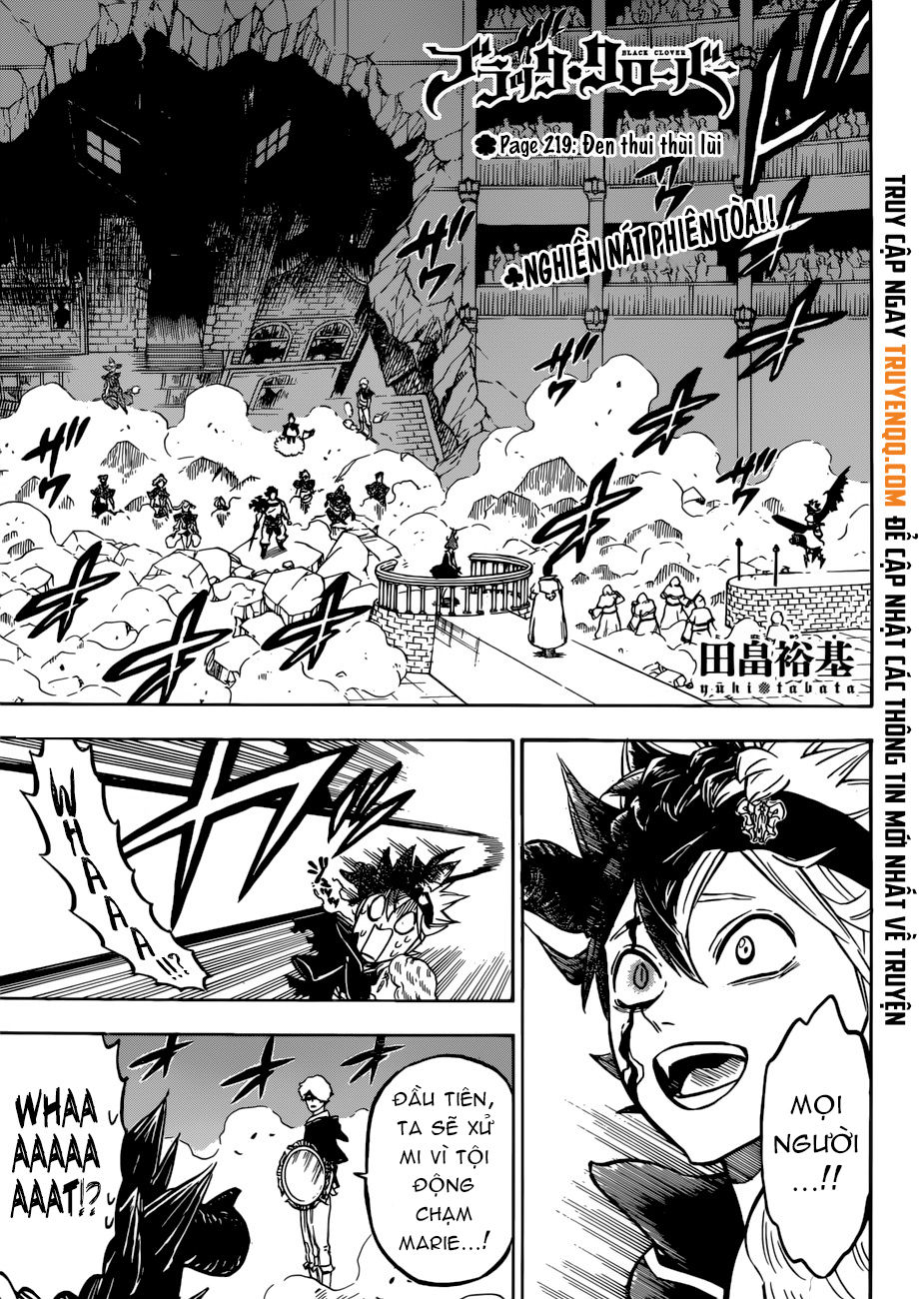 Black Clover - Thế Giới Phép Thuật Chap 219 - Next Chap 220
