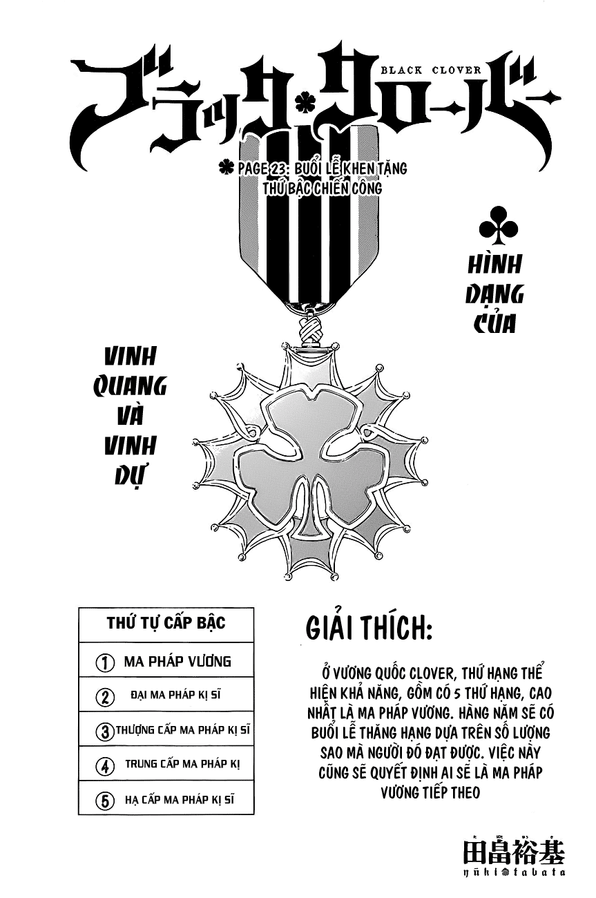 Black Clover - Thế Giới Phép Thuật Chap 23 - Next Chap 24