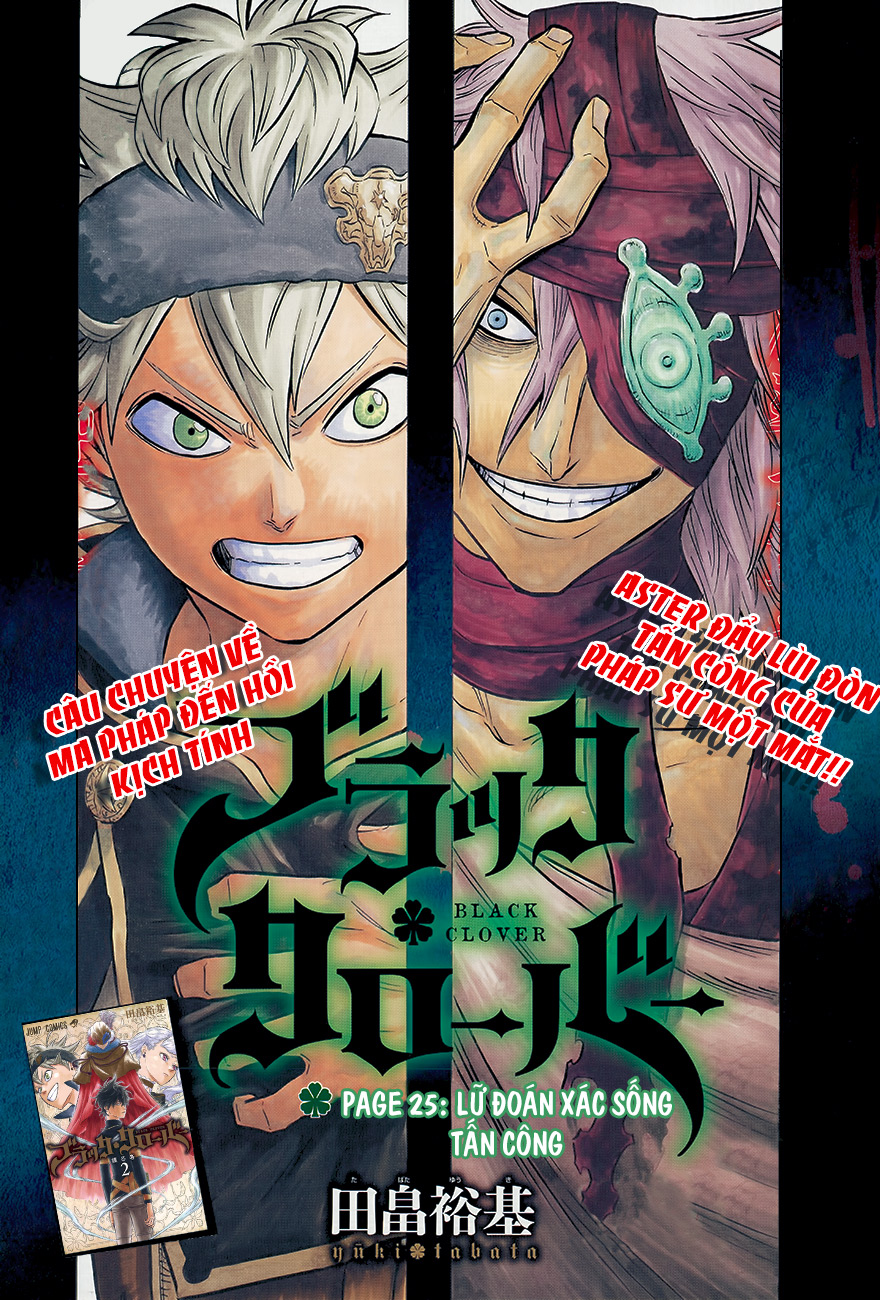Black Clover - Thế Giới Phép Thuật Chap 25 - Next Chap 26