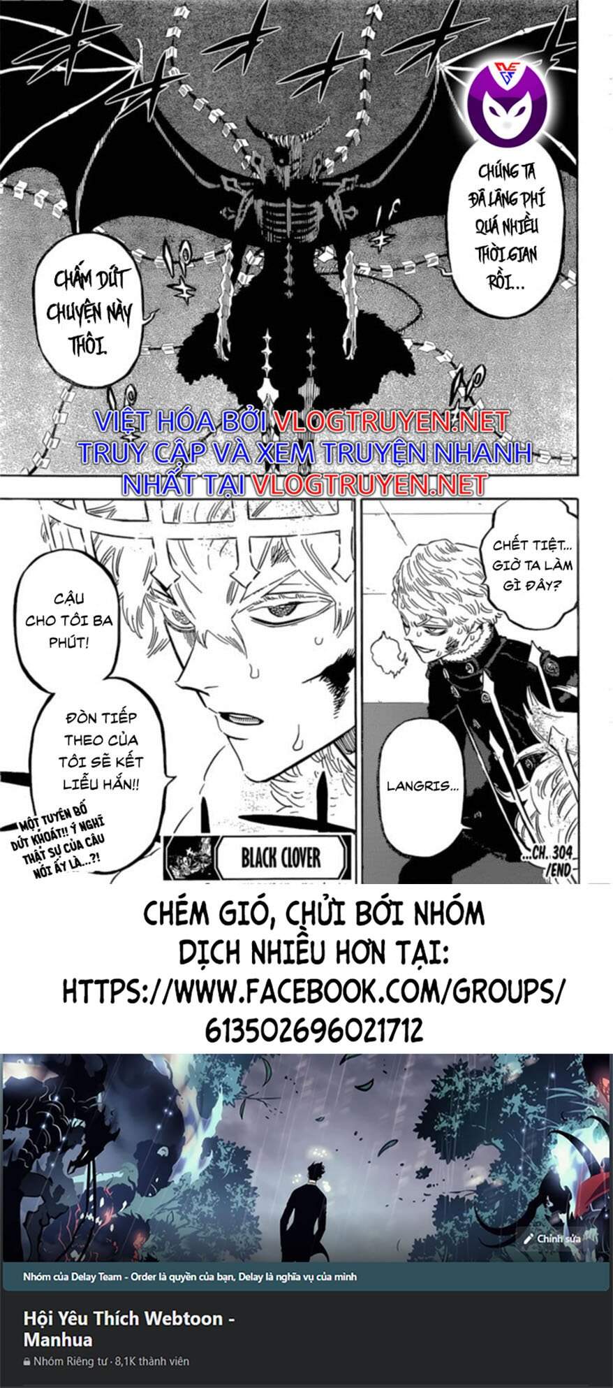 Black Clover - Thế Giới Phép Thuật Chap 304 - Next Chap 305