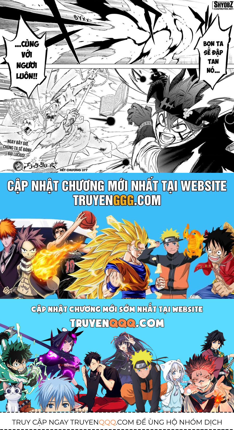 Black Clover - Thế Giới Phép Thuật Chap 377 - Next Chap 378