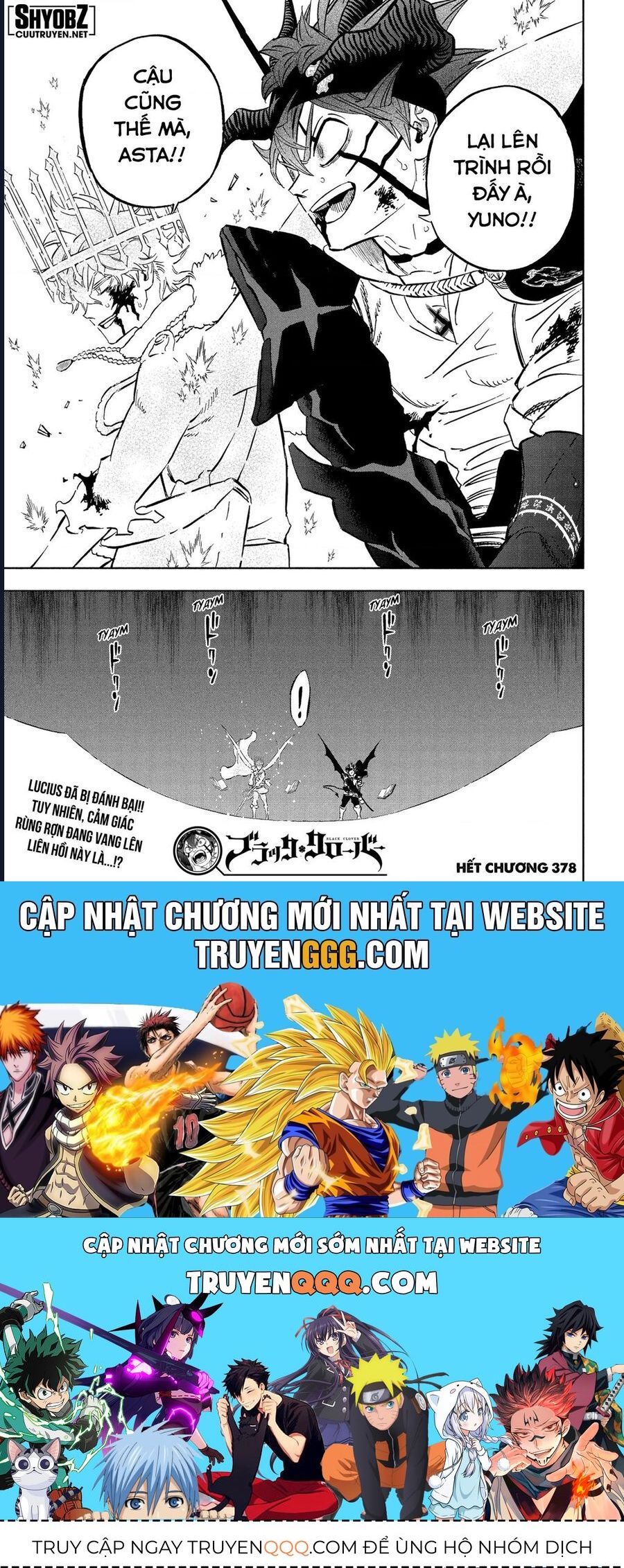 Black Clover - Thế Giới Phép Thuật Chap 378 - Next Chap 379