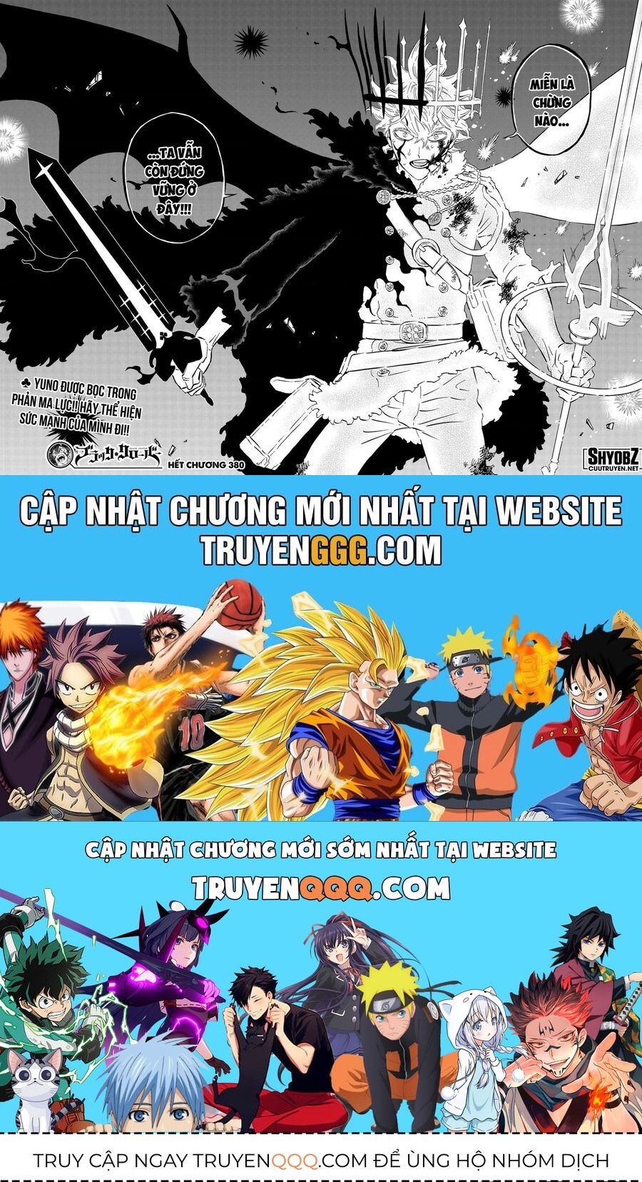 Black Clover - Thế Giới Phép Thuật Chap 380 - Next Chap 381