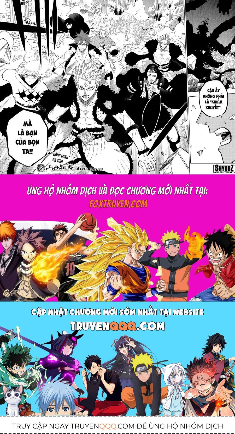 Black Clover - Thế Giới Phép Thuật Chap 381 - Next Chap 382