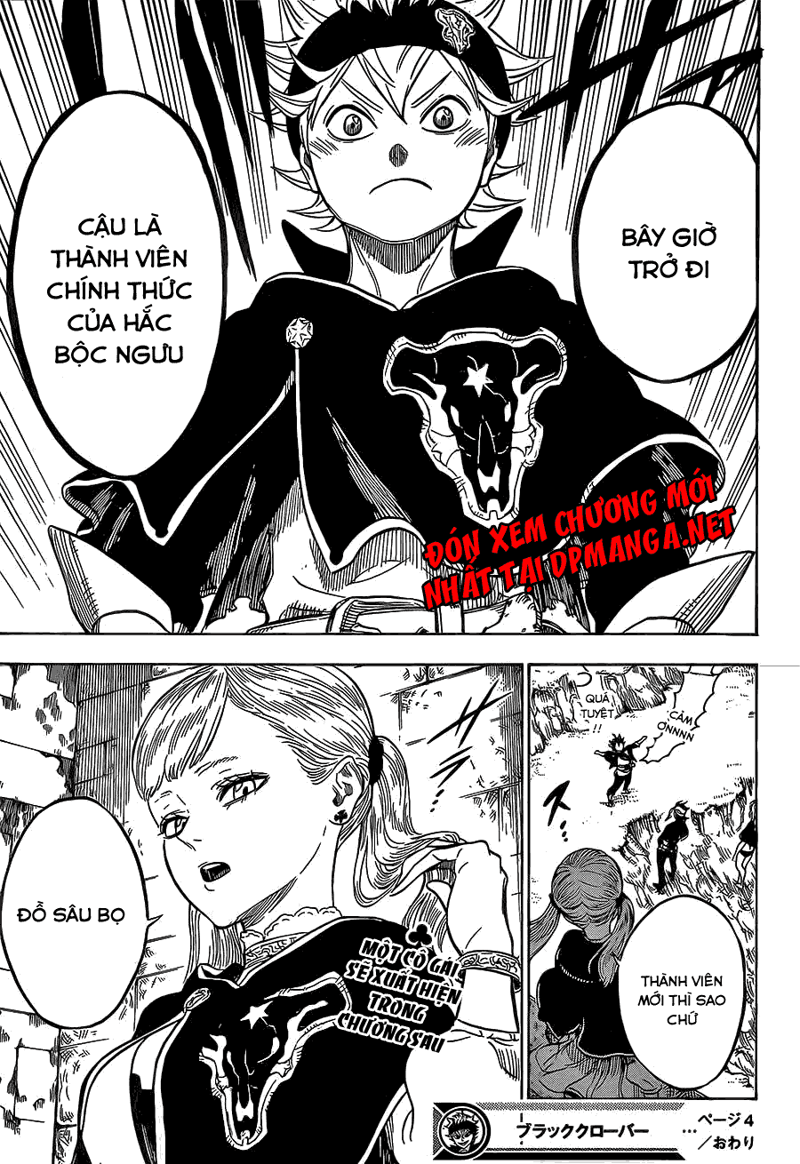 Black Clover - Thế Giới Phép Thuật Chap 4 - Next Chap 5