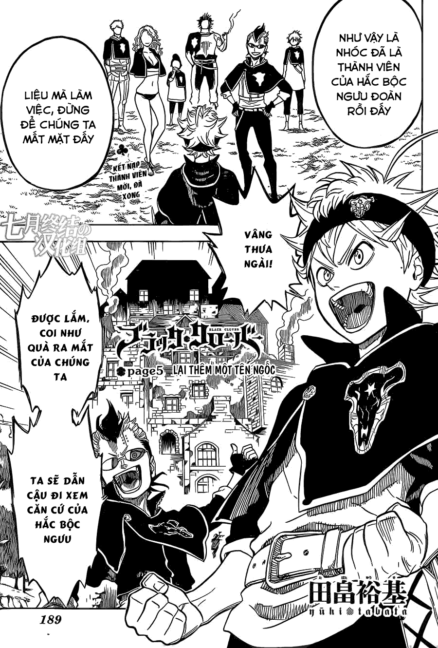 Black Clover - Thế Giới Phép Thuật Chap 5 - Next Chap 6