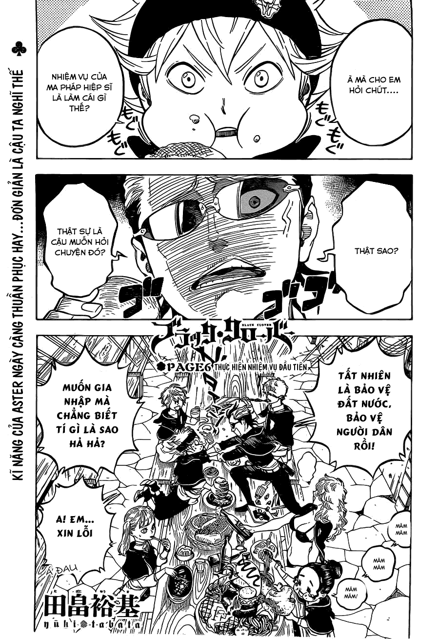 Black Clover - Thế Giới Phép Thuật Chap 6 - Next Chap 7