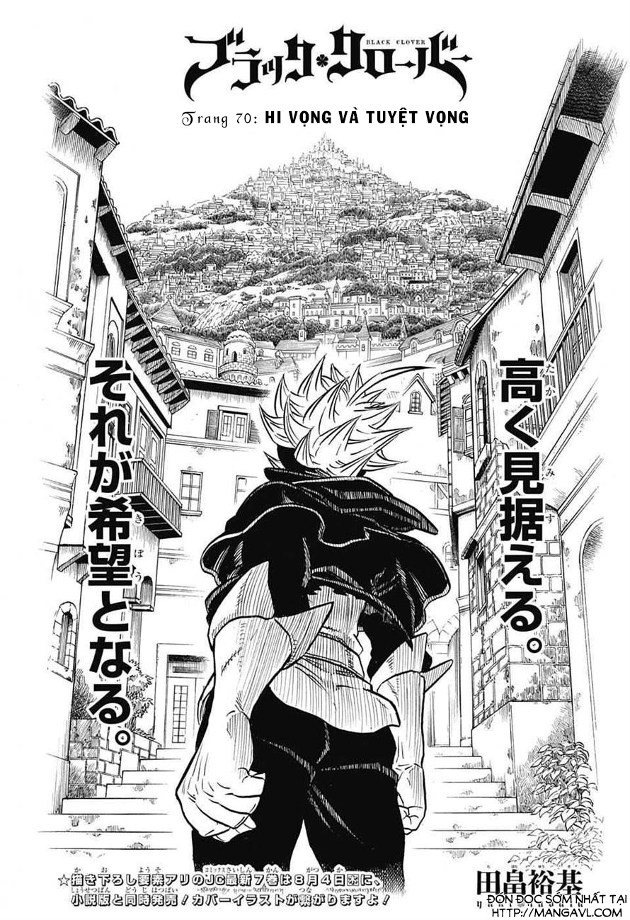 Black Clover - Thế Giới Phép Thuật Chap 70 - Next Chap 71