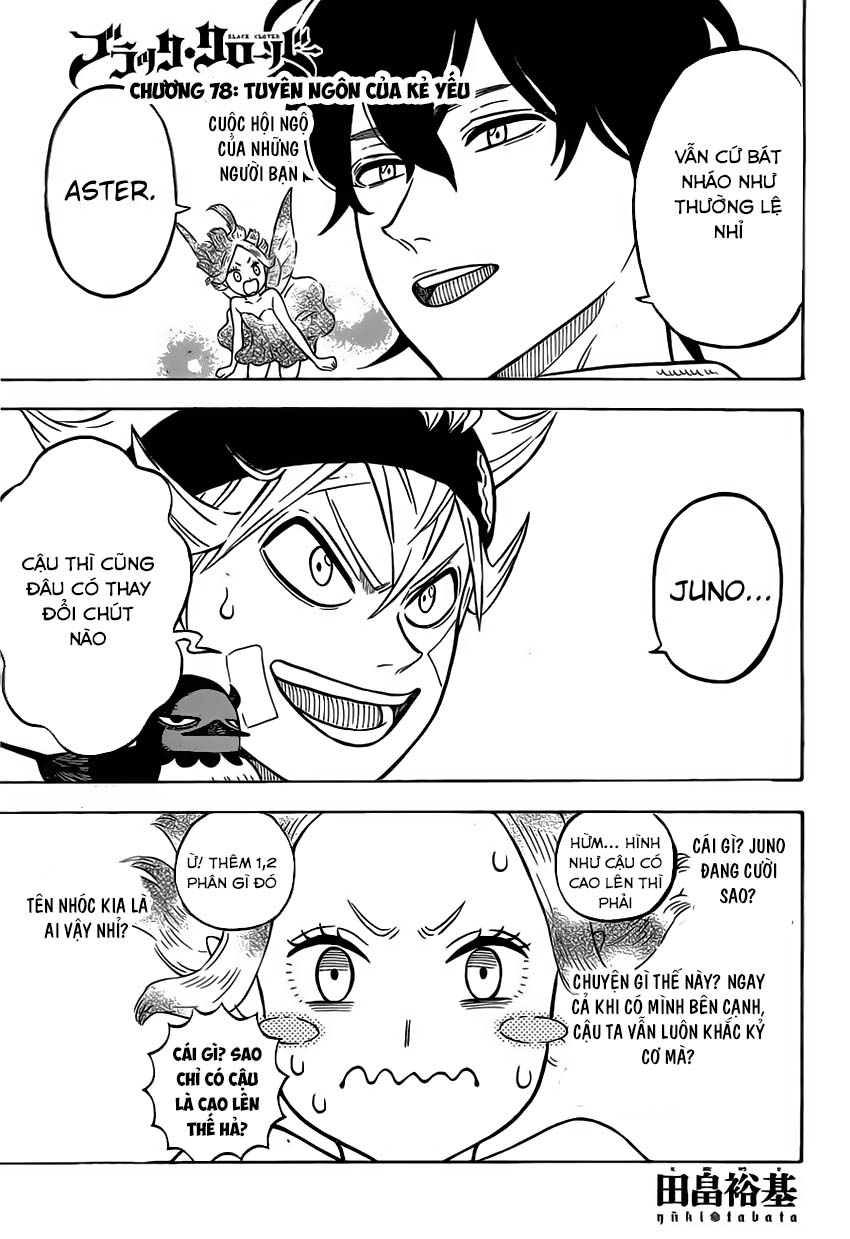 Black Clover - Thế Giới Phép Thuật Chap 78 - Next Chap 79