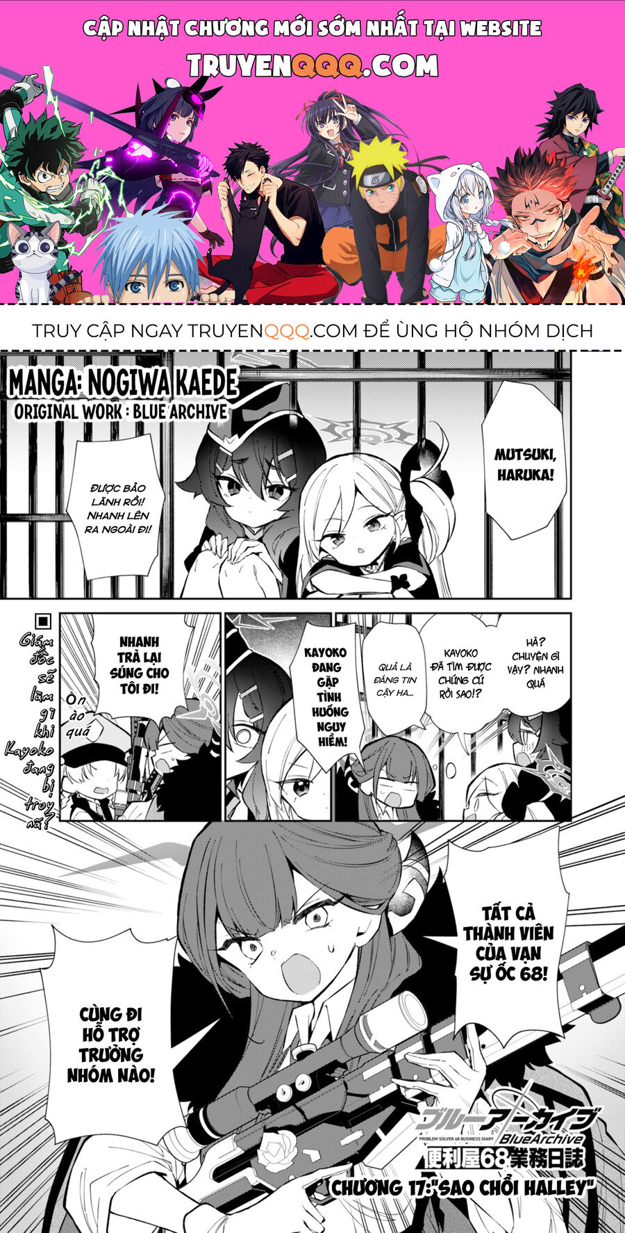 Blue Archive: Nhật Kí Nghiệp Vụ Của Handyman 68 Chap 17 - Next Chap 18