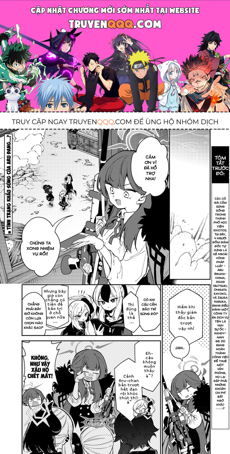 Blue Archive: Nhật Kí Nghiệp Vụ Của Handyman 68 Chap 19 - Next Chap 20