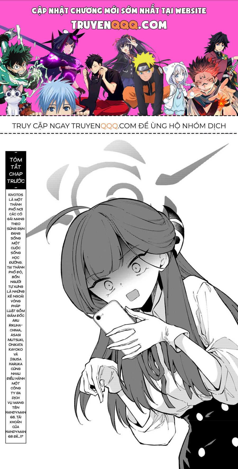 Blue Archive: Nhật Kí Nghiệp Vụ Của Handyman 68 Chap 20 - Next Chap 21