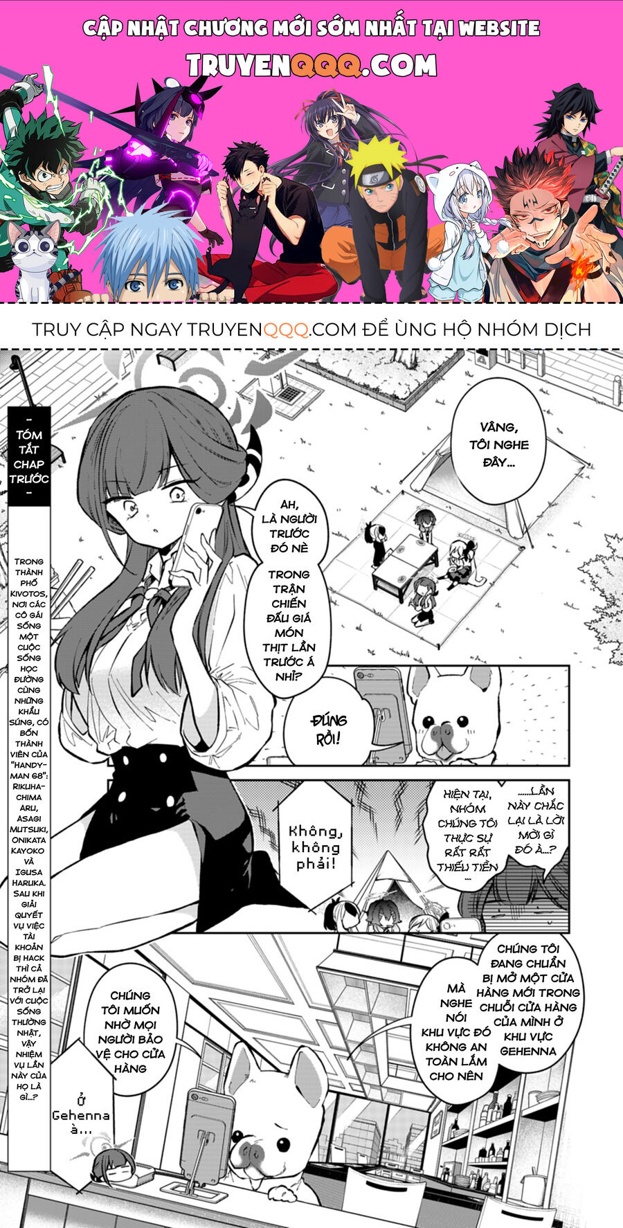 Blue Archive: Nhật Kí Nghiệp Vụ Của Handyman 68 Chap 24 - Next Chap 25