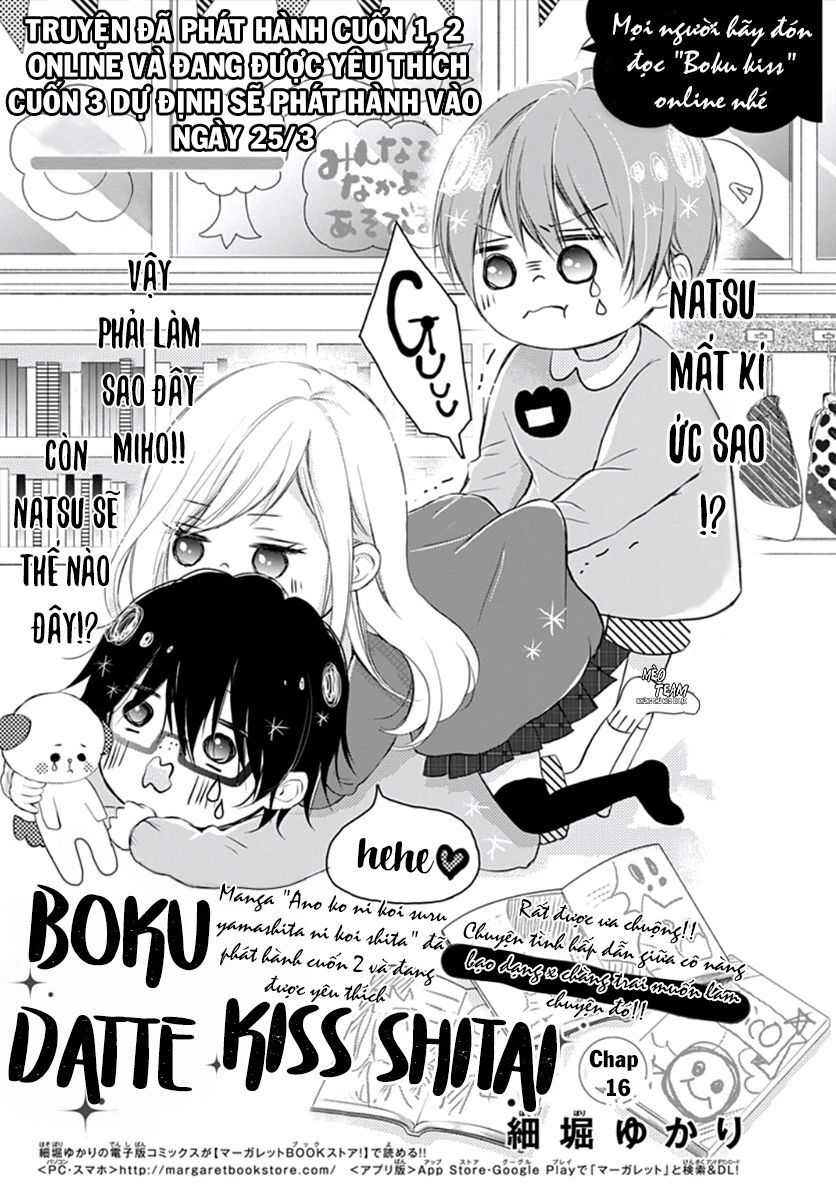 Boku Datte, Kiss Shitai. Chap 16 - Next Chap 17