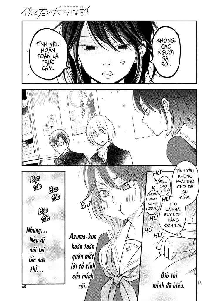 Boku To Kimi No Taisetsu Na Hanashi Chap 13 - Next Chap 14