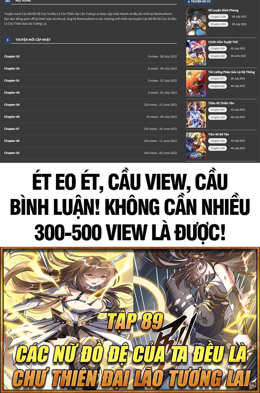 Các Nữ Đồ Đệ Của Ta Đều Là Chư Thiên Đại Lão Tương Lai Chap 89 - Next Chap 90
