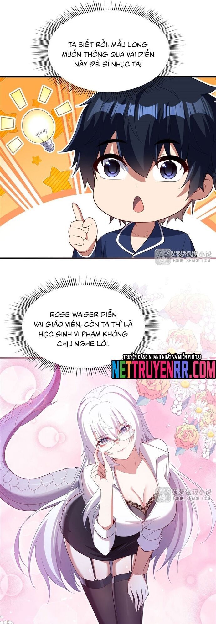 Câm Miệng Đi Ác Long, Ta Không Muốn Trông Trẻ Với Ngươi Nữa! Chap 43 - Next Chap 44