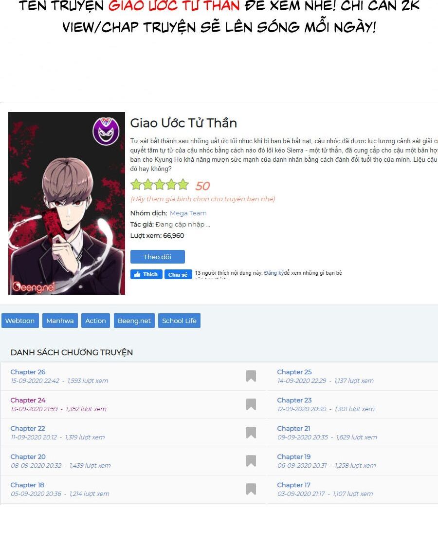 Cậu Bé Của Thần Chết Chap 29 - Next Chap 30