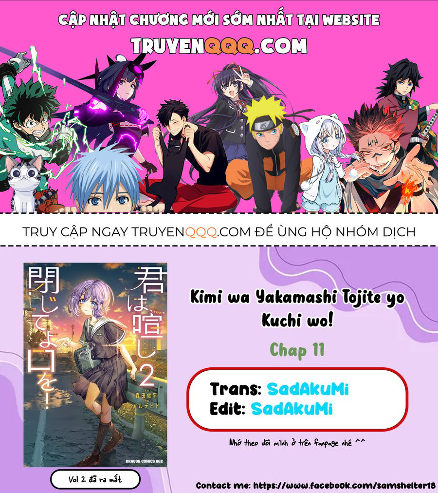 Cậu Ồn Ào Quá, Im Lặng Giùm Tớ Đi! Chap 11 - Next Chap 12