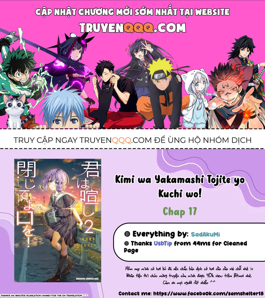 Cậu Ồn Ào Quá, Im Lặng Giùm Tớ Đi! Chap 17 - Next Chap 18