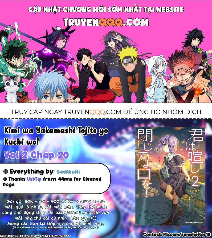 Cậu Ồn Ào Quá, Im Lặng Giùm Tớ Đi! Chap 20 - Next Chap 21