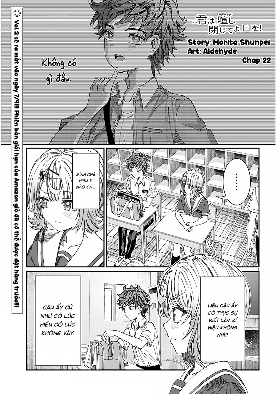 Cậu Ồn Ào Quá, Im Lặng Giùm Tớ Đi! Chap 22 - Next Chap 23