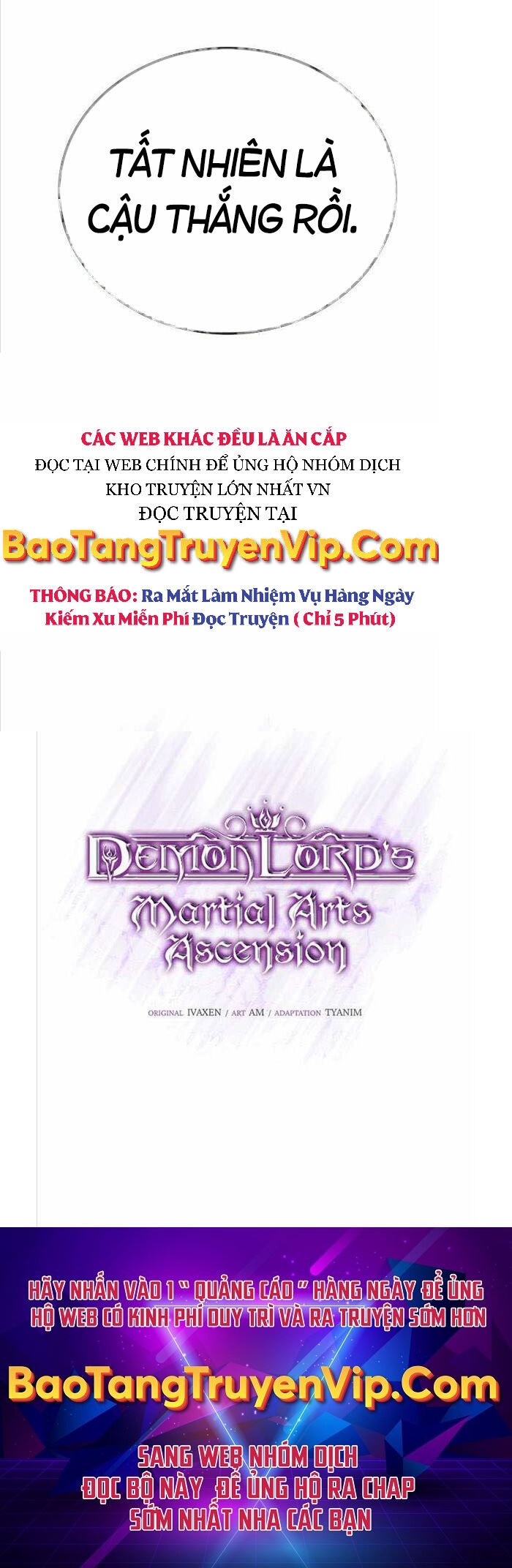 Chúa Quỷ Tăng Cấp Bằng Võ Thuật Chap 11 - Next Chap 12