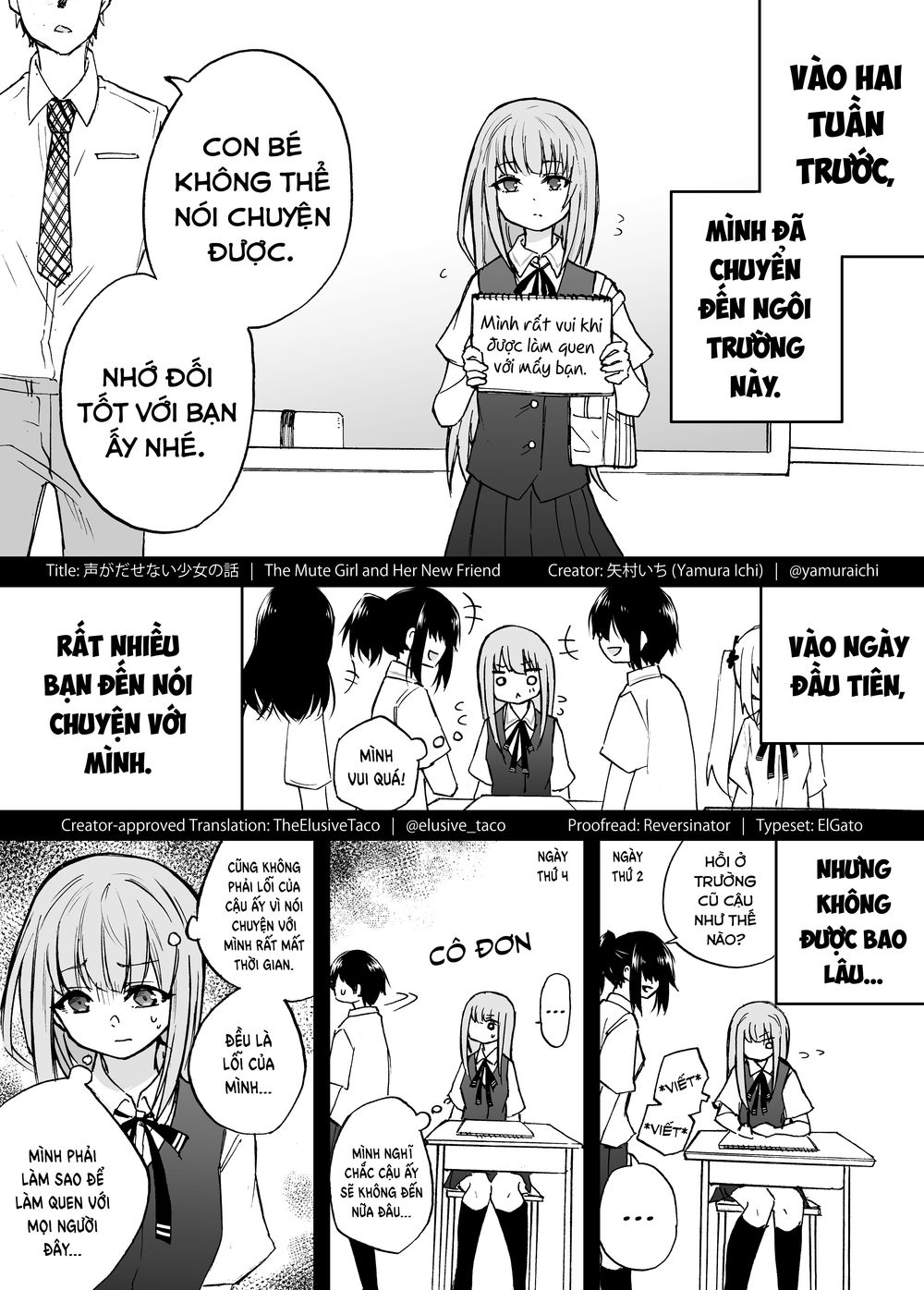 Cô Gái Câm Và Người Bạn Mới Chap 1 - Next Chap 2