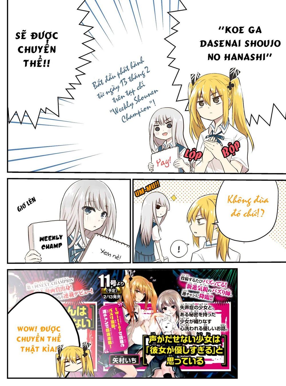 Cô Gái Câm Và Người Bạn Mới Chap 75 - Next Chap 76