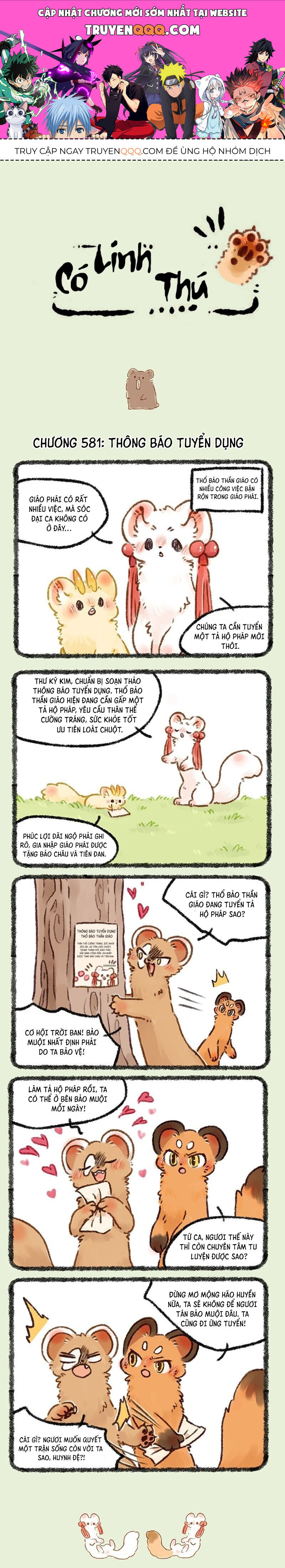 Có Linh Thú Chap 581 - Next Chap 582