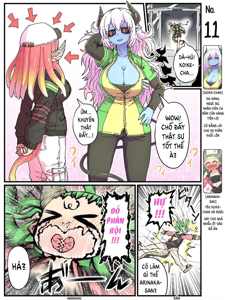 Cô Nàng Nhân Viên Da Xanh Ở Cửa Hàng Tiện Lợi Và Bạn Của Cô Ấy Chap 11 - Next Chap 12