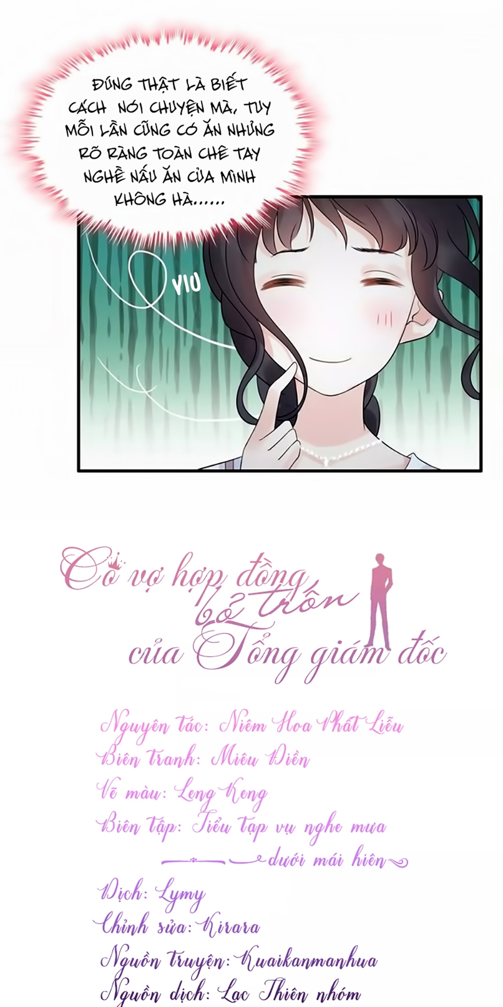 Cô Vợ Hợp Đồng Bỏ Trốn Của Tổng Giám Đốc Chap 39 - Next Chap 40