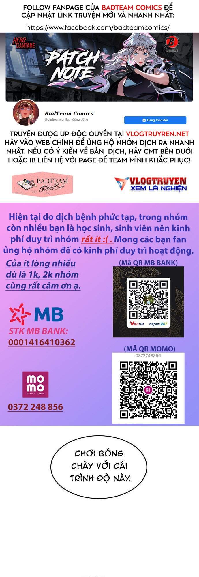 Cú Ném Chiến Thắng! Chap 3 - Next Chap 4