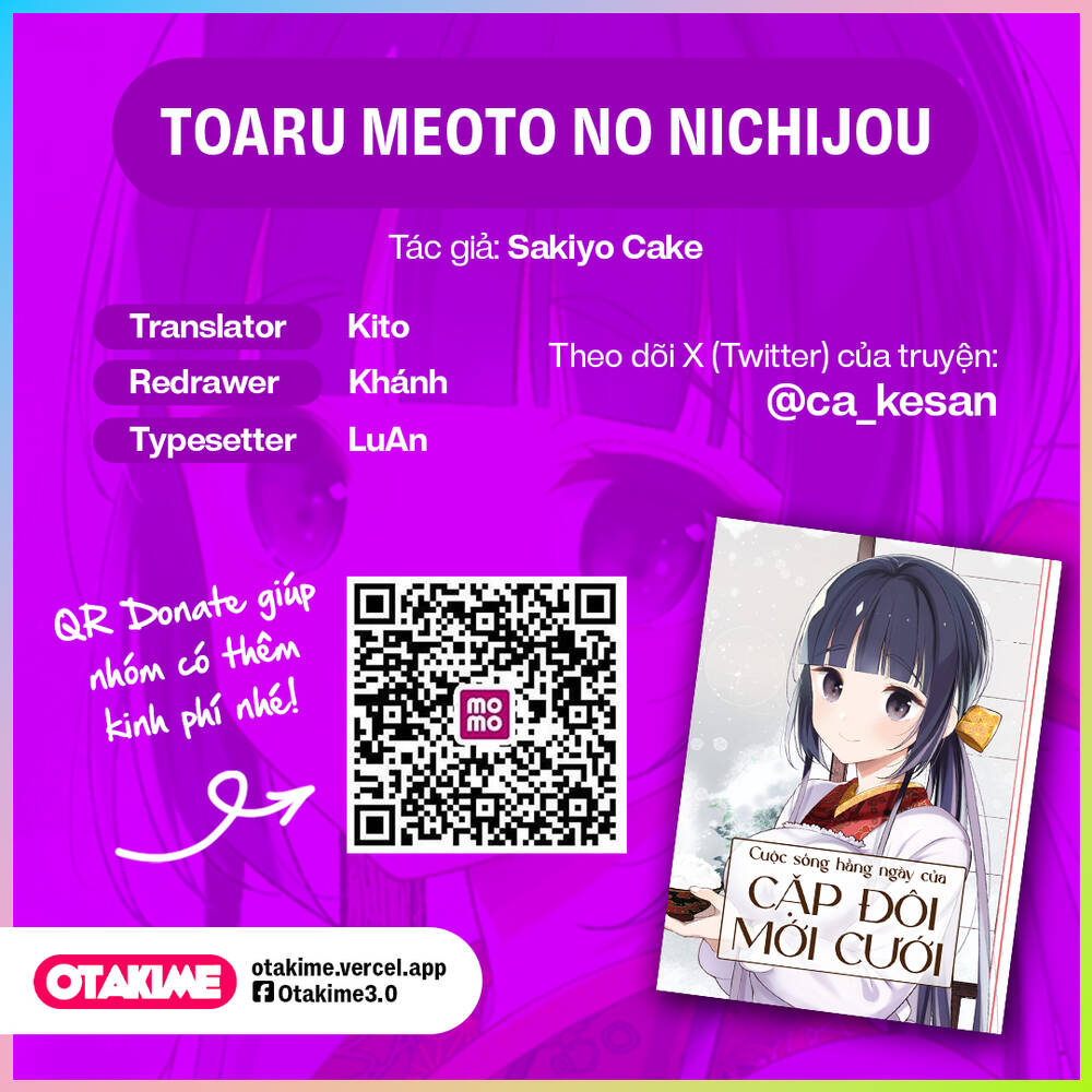 Cuộc Sống Hằng Ngày Của Cặp Đôi Mới Cưới Chap 38 - Next Chap 39
