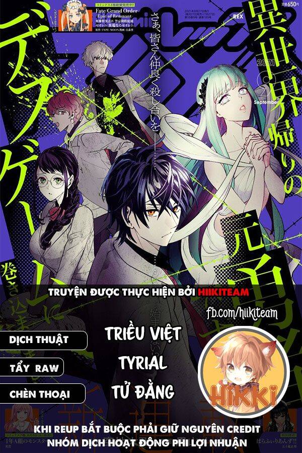 Cựu Dũng Giả Trở Về Từ Thế Giới Khác Tham Gia Vào Trò Chơi Tử Thần! Chap 4 - Next Chap 5