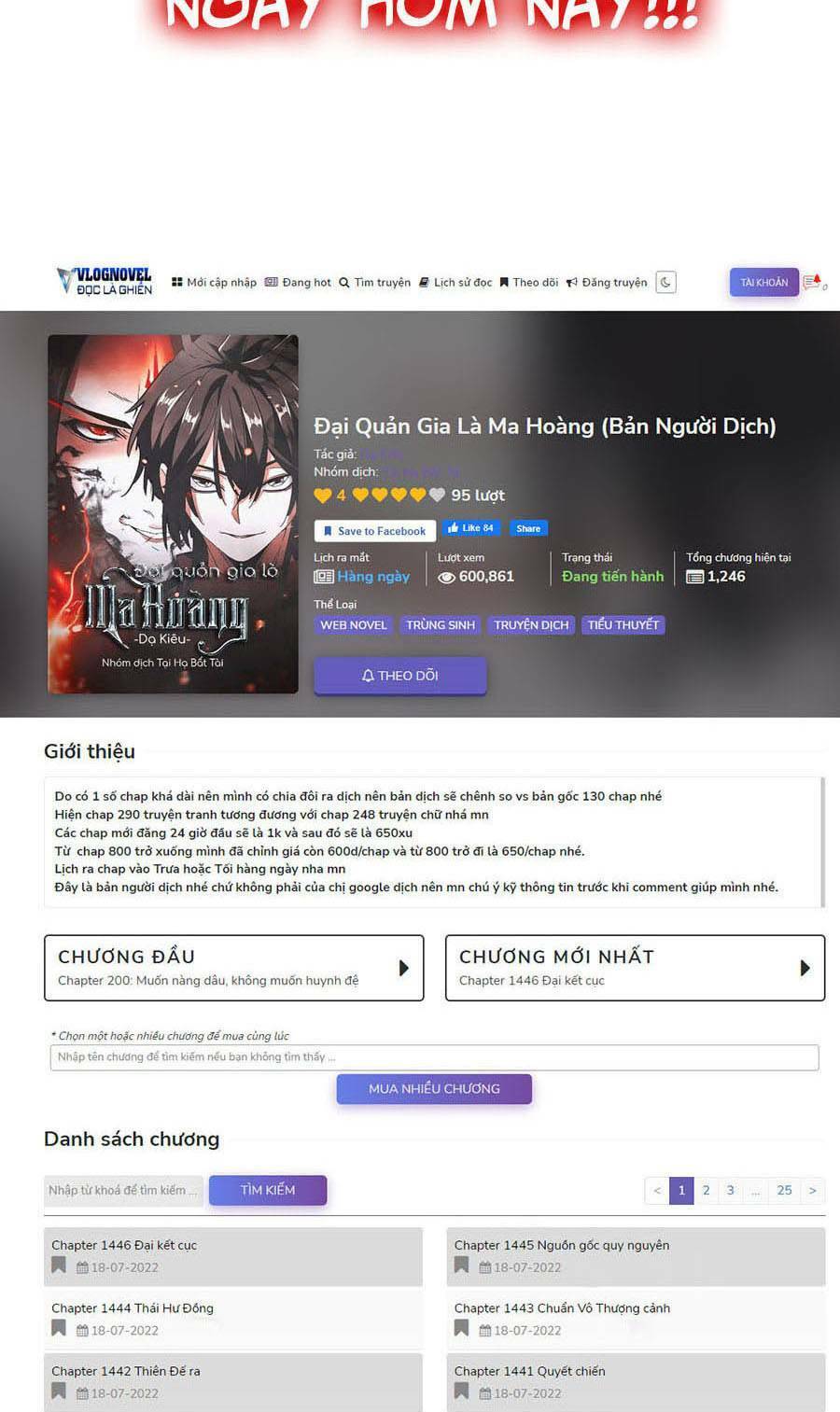 Đại Quản Gia Là Ma Hoàng Chap 364 - Next Chap 365