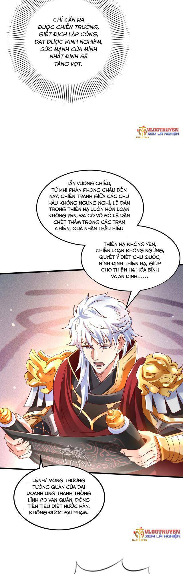Đại Tần: Ta Con Trai Tần Thủy Hoàng Giết Địch Thăng Cấp Thành Thần Chap 6 - Next Chap 7