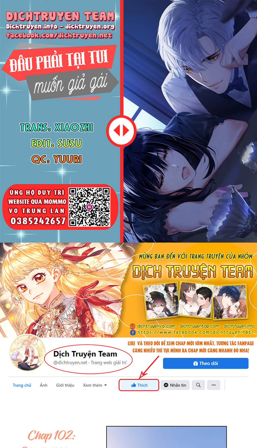 Đâu Phải Tại Tui Muốn Giả Gái Chap 102 - Next Chap 103