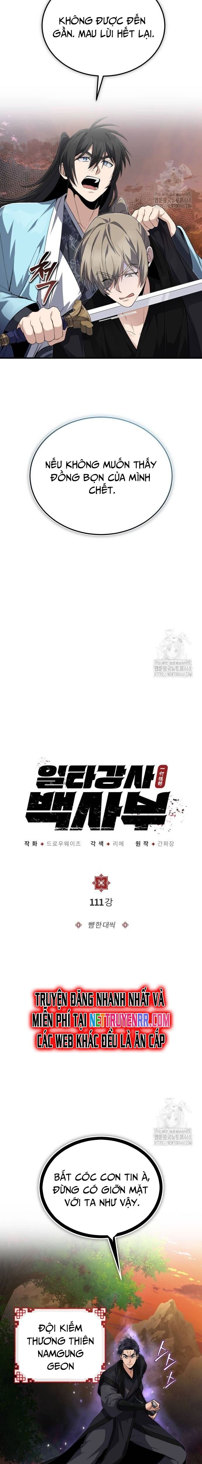 Đệ Nhất Võ Sư, Baek Cao Thủ Chap 111 - Next Chap 112